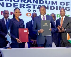 Mines et énergie : la Côte d’Ivoire s’allie au Botswana pour accélérer la transformation de son secteur extractif
